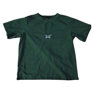COPY - Green oversized tee with butterfly